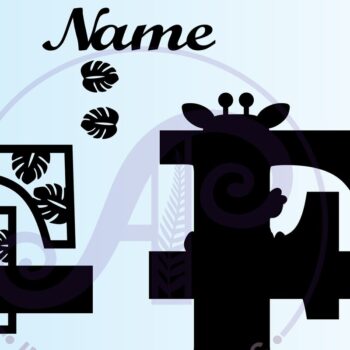 Intra απο ξύλο plywood Χρώμα wenge 3mm-4mm πάχος - Καμηλοπάρδαλη κεφαλαίο F Μονόγραμμα Δίασταση 30x20 cm INTRAFABR-120934190 - Image 2