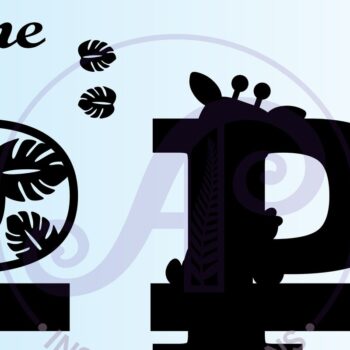 Intra απο ξύλο plywood Χρώμα wenge 3mm-4mm πάχος - Καμηλοπάρδαλη κεφαλαίο P Μονόγραμμα Δίασταση 30x20 cm INTRAFABR-26584418 - Image 2