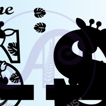 Intra απο ξύλο plywood  Χρώμα wenge 3mm-4mm πάχος - Giraffe Capital S Μονόγραμμα Δίασταση 30x20 cm INTRAFABR-30127174 - Image 2