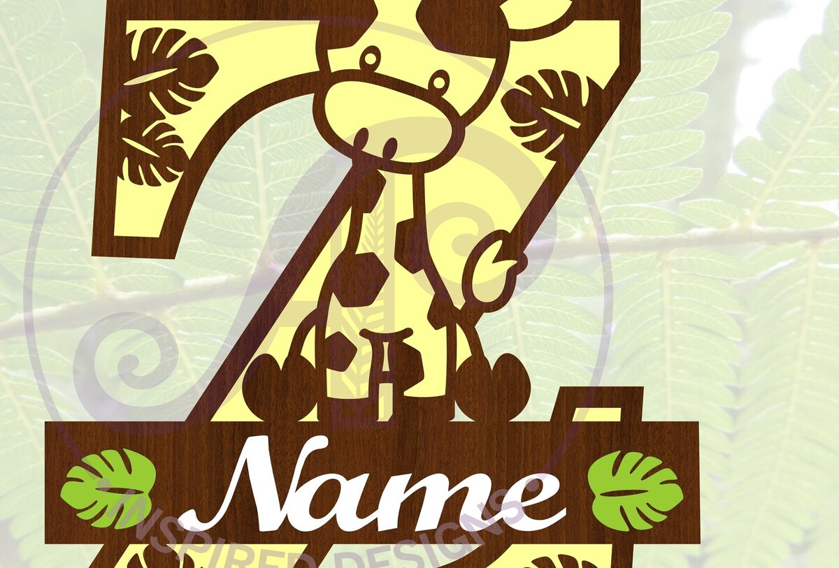 Intra απο ξύλο plywood  Χρώμα wenge 3mm-4mm πάχος - Μονόγραμμα με κεφαλαίο Z της καμηλοπάρδαλης Δίασταση 30x20 cm INTRAFABR-97180662