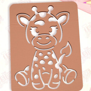 Intra απο ξύλο plywood  Χρώμα wenge 3mm-4mm πάχος - Πίνακας εντοπισμού καμηλοπάρδαλης | Πρότυπο σχεδίασης Δίασταση 40x50 cm INTRAFABR-121051546