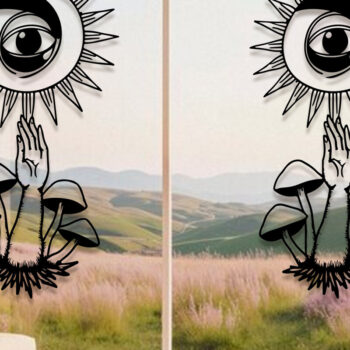 Intra απο ξύλο plywood Χρώμα wenge 3mm-4mm πάχος - Γυάλινα πάνελ Μαγικός σχεδιασμός Δίασταση 40x50 cm INTRAFABR-63911745 - Image 1