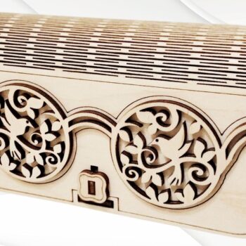 Intra απο ξύλο plywood Χρώμα wenge 3mm-4mm πάχος - Θήκη γυαλιών Δίασταση 30x20 cm INTRAFABR-96213677 - Image 1