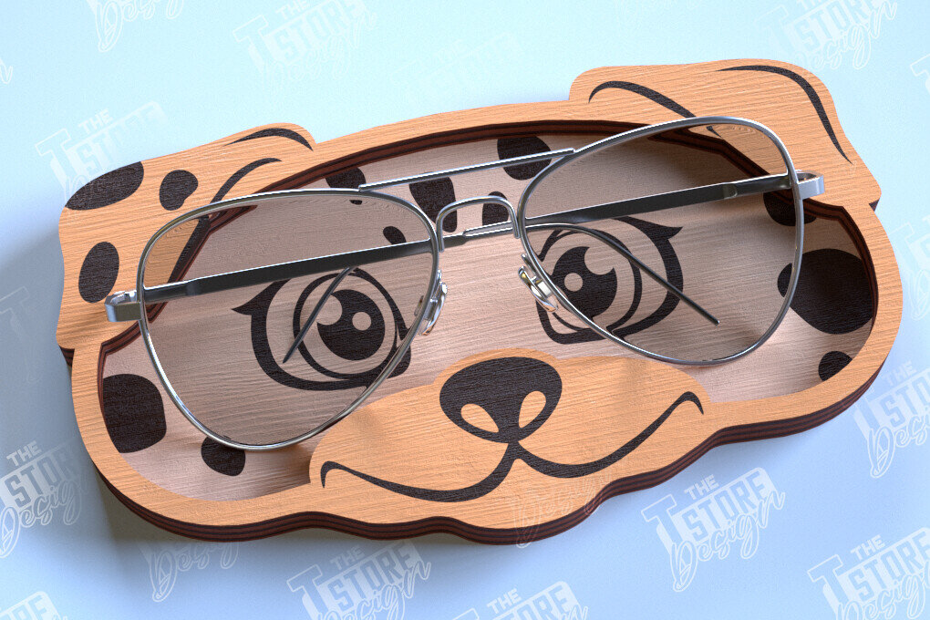 Intra απο ξύλο plywood  Χρώμα wenge 3mm-4mm πάχος - θήκης γυαλιών | Πρόσωπο Ζώου Δίασταση 20x20 cm INTRAFABR-118822471