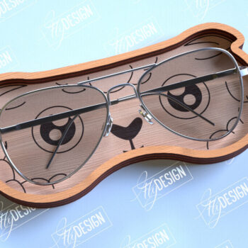 Intra απο ξύλο plywood  Χρώμα wenge 3mm-4mm πάχος - Πακέτο σχεδίασης θήκης γυαλιών Δίασταση 20x20 cm INTRAFABR-120133647 - Image 6