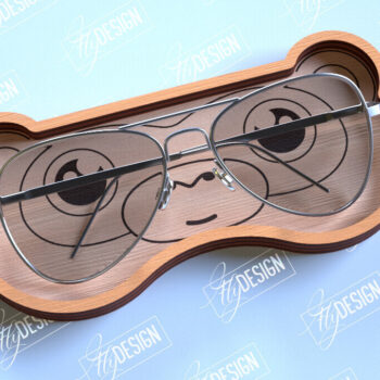 Intra απο ξύλο plywood  Χρώμα wenge 3mm-4mm πάχος - Πακέτο σχεδίασης θήκης γυαλιών Δίασταση 20x20 cm INTRAFABR-120133647 - Image 8