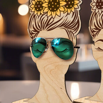 Intra απο ξύλο plywood Χρώμα wenge 3mm-4mm πάχος - Γυαλοθήκη | Messy Bun Bandana Δίασταση 30x20 cm INTRAFABR-95178390 - Image 2