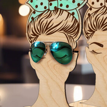 Intra απο ξύλο plywood Χρώμα wenge 3mm-4mm πάχος - Γυαλοθήκη | Messy Bun Bandana Δίασταση 30x20 cm INTRAFABR-95178390 - Image 3