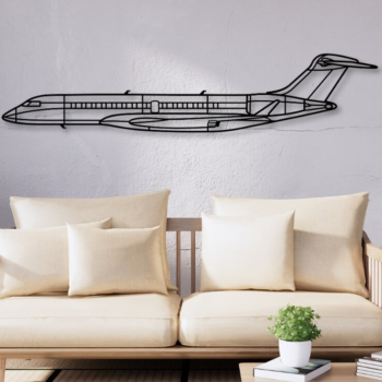 Intra απο ξύλο plywood  Χρώμα wenge 3mm-4mm πάχος - Global 7500 Laaser Airplane Silhouette Δίασταση 20x20 cm INTRAFABR-92539909 - Image 1