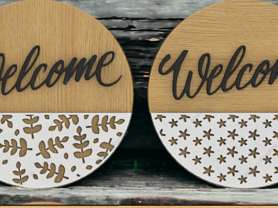 Intra απο ξύλο plywood  Χρώμα wenge 3mm-4mm πάχος - Glowforge για επιγραφές πόρτας Δίασταση 20x20 cm INTRAFABR-119076365