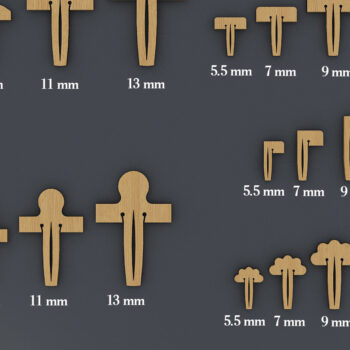 Intra απο ξύλο plywood Χρώμα wenge 3mm-4mm πάχος - Καρφίτσα Glowforge / Καρφίτσα κηρήθρας Lightburn Δίασταση 30x20 cm INTRAFABR-119076785 - Image 1