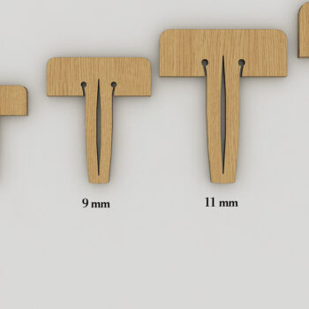 Intra απο ξύλο plywood Χρώμα wenge 3mm-4mm πάχος - Καρφίτσα Glowforge / Καρφίτσα κηρήθρας Lightburn Δίασταση 30x20 cm INTRAFABR-119076785 - Image 3