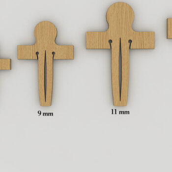 Intra απο ξύλο plywood Χρώμα wenge 3mm-4mm πάχος - Καρφίτσα Glowforge / Καρφίτσα κηρήθρας Lightburn Δίασταση 30x20 cm INTRAFABR-119076785 - Image 4