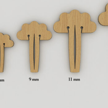 Intra απο ξύλο plywood Χρώμα wenge 3mm-4mm πάχος - Καρφίτσα Glowforge / Καρφίτσα κηρήθρας Lightburn Δίασταση 30x20 cm INTRAFABR-119076785 - Image 6