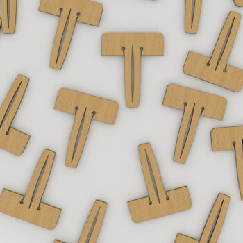 Intra απο ξύλο plywood Χρώμα wenge 3mm-4mm πάχος - Καρφίτσα Glowforge / Καρφίτσα κηρήθρας Lightburn Δίασταση 30x20 cm INTRAFABR-119076785 - Image 8