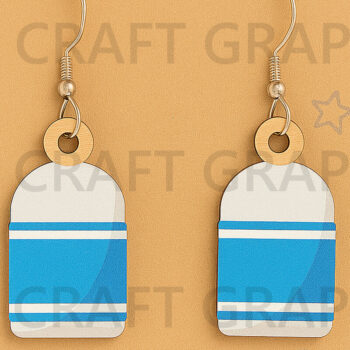 Intra απο ξύλο plywood Χρώμα wenge 3mm-4mm πάχος - Σκουλαρίκια με ραβδί κόλλας – Είδη τέχνης Δίασταση 3x3 cm INTRAFABR-94053113 - Image 1