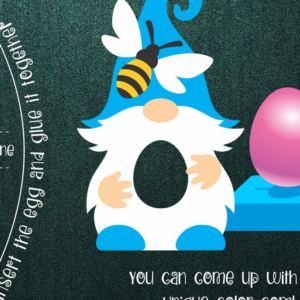 Intra απο ξύλο plywood  Χρώμα wenge 3mm-4mm πάχος - Πρότυπο Gnome και Bee Egg Holder Δίασταση 15x15 cm INTRAFABR-117465521