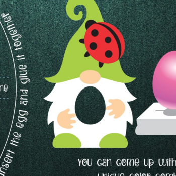 Intra απο ξύλο plywood Χρώμα wenge 3mm-4mm πάχος - Πρότυπο κατόχου αυγών Gnome και πασχαλίτσας Δίασταση 30x20 cm INTRAFABR-118068469 - Image 1