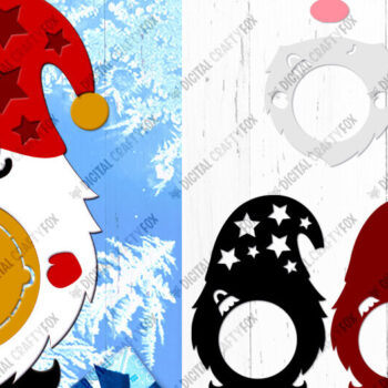 Intra απο ξύλο plywood  Χρώμα wenge 3mm-4mm πάχος - Gnome Candy Dome, τρισδιάστατο χριστουγεννιάτικο στολίδι Δίασταση 36x14 cm INTRAFABR-119309872 - Image 2