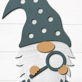 Intra απο ξύλο plywood  Χρώμα wenge 3mm-4mm πάχος - Πρότυπο κοπής λέιζερ διακόσμησης Gnome Δίασταση 34x7 cm INTRAFABR-120417119 - Image 3