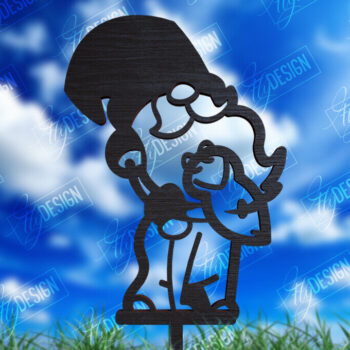 Intra απο ξύλο plywood  Χρώμα wenge 3mm-4mm πάχος - Πακέτο διακόσμησης κήπου Gnome | CNC Δίασταση 20x20 cm INTRAFABR-120175273 - Image 5