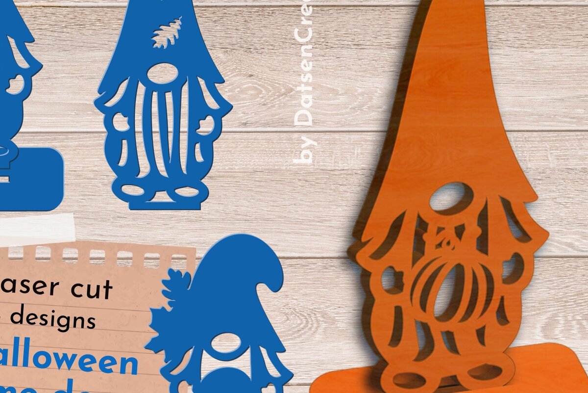 Intra απο ξύλο plywood  Χρώμα wenge 3mm-4mm πάχος - κοπής με λέιζερ Gnome, Ημέρα των Ευχαριστιών Δίασταση 30x20 cm INTRAFABR-95106017