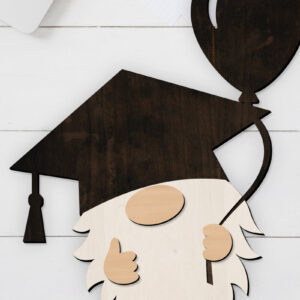 Intra απο ξύλο plywood  Χρώμα wenge 3mm-4mm πάχος - Πρότυπο κοπής λέιζερ με στρώματα Gnome Δίασταση 34x7 cm INTRAFABR-95106130