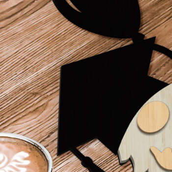 Intra απο ξύλο plywood  Χρώμα wenge 3mm-4mm πάχος - Πρότυπο κοπής λέιζερ με στρώματα Gnome Δίασταση 34x7 cm INTRAFABR-95106130 - Image 3