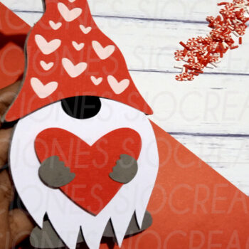 Intra απο ξύλο plywood  Χρώμα wenge 3mm-4mm πάχος - Gnome Love , Ημέρα του Αγίου Βαλεντίνου Δίασταση 20x20 cm INTRAFABR-95170222 - Image 1