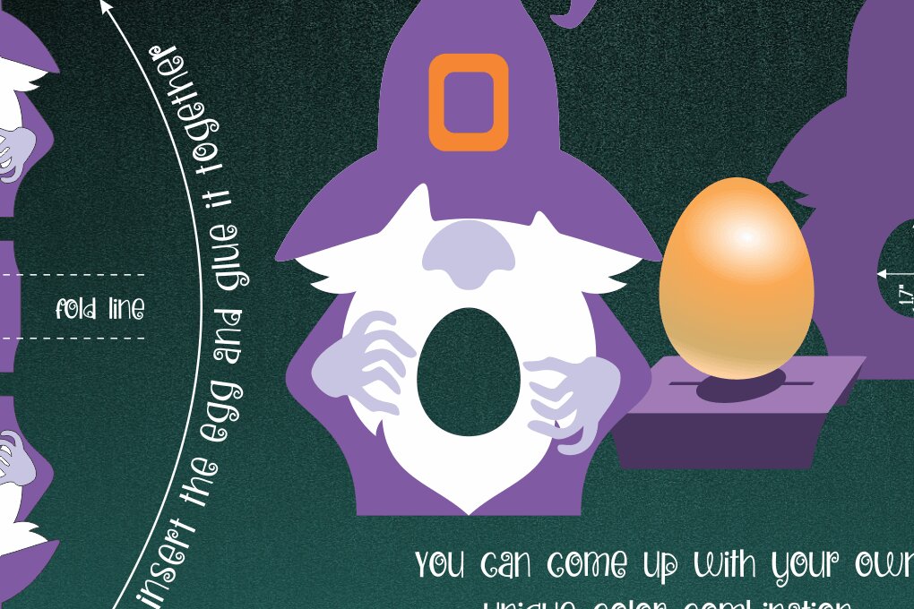 Intra απο ξύλο plywood  Χρώμα wenge 3mm-4mm πάχος - Μάγος Gnome| Αυγοθήκη αποκριών Δίασταση 15x15 cm INTRAFABR-96158811