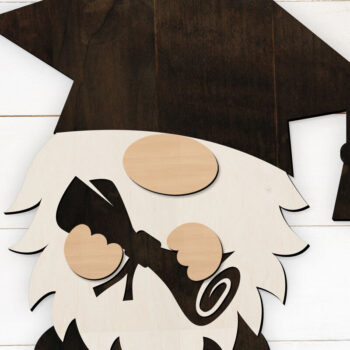 Intra απο ξύλο plywood  Χρώμα wenge 3mm-4mm πάχος - κοπής με λέιζερ πολυστρωματικής διακόσμησης Gnome Δίασταση 34x7 cm INTRAFABR-95639158 - Image 1