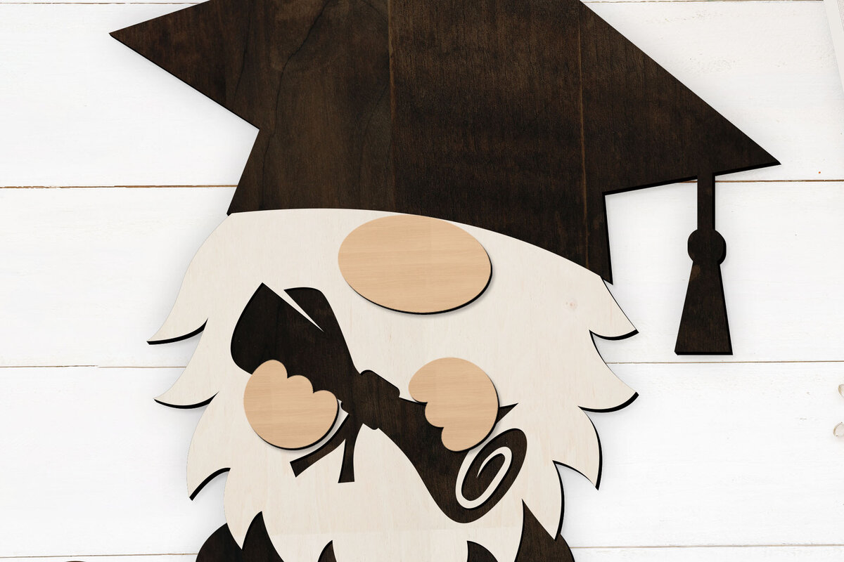 Intra απο ξύλο plywood  Χρώμα wenge 3mm-4mm πάχος - κοπής με λέιζερ πολυστρωματικής διακόσμησης Gnome Δίασταση 34x7 cm INTRAFABR-95639158