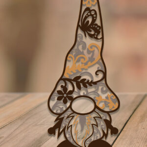 Intra απο ξύλο plywood  Χρώμα wenge 3mm-4mm πάχος - Πρότυπο πολλαπλών επιπέδων Gnome, Διακόσμηση σπιτιού Δίασταση 3x8 cm INTRAFABR-119472404