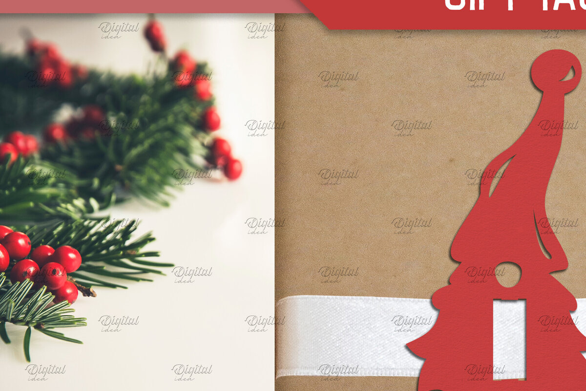 Intra απο ξύλο plywood  Χρώμα wenge 3mm-4mm πάχος - Gnome . Ετικέτα δώρου XMas Ribbon Δίασταση 15x15 cm INTRAFABR-118476162