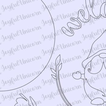 Intra απο ξύλο plywood  Χρώμα wenge 3mm-4mm πάχος - Sign καλωσορίσματος Gnome Δίασταση 20x20 cm INTRAFABR-119472450 - Image 2