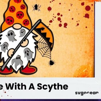 Intra απο ξύλο plywood Χρώμα wenge 3mm-4mm πάχος - Gnome με ένα Scythe 3D Δίασταση 30x20 cm INTRAFABR-119137716 - Image 1