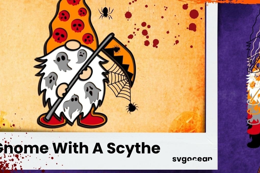 Intra απο ξύλο plywood  Χρώμα wenge 3mm-4mm πάχος - Gnome με ένα Scythe 3D Δίασταση 30x20 cm INTRAFABR-119137716