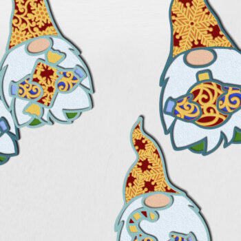 Intra απο ξύλο plywood  Χρώμα wenge 3mm-4mm πάχος - GNOMES CHRISTMAS BNDLE Αποκοπή αρχείων Δίασταση 10x13 cm INTRAFABR-119137626 - Image 4