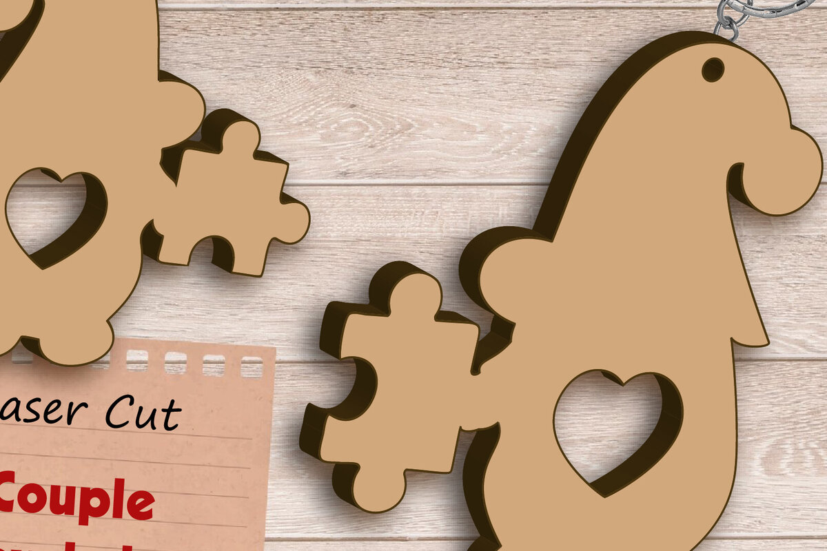 Intra απο ξύλο plywood  Χρώμα wenge 3mm-4mm πάχος - με λέιζερ μπρελόκ Gnomes, παζλ Δίασταση 4x4 cm INTRAFABR-116817483