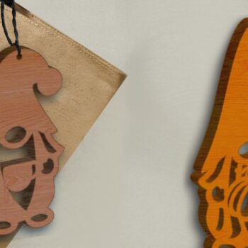 Intra απο ξύλο plywood Χρώμα wenge 3mm-4mm πάχος - Μπρελόκ Gnomes με λέιζερ, Φθινόπωρο Δίασταση 4x4 cm INTRAFABR-118024590 - Image 4