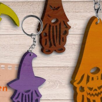 Intra απο ξύλο plywood Χρώμα wenge 3mm-4mm πάχος - Μπρελόκ Gnomes με λέιζερ, Φθινόπωρο Δίασταση 4x4 cm INTRAFABR-118024590 - Image 11