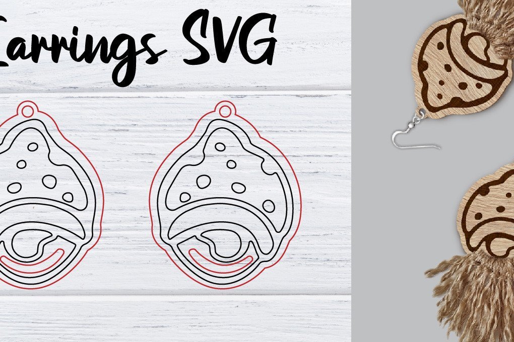 Intra απο ξύλο plywood  Χρώμα wenge 3mm-4mm πάχος - Σκουλαρίκια Gnomes Macrame | Μακραμέ Δίασταση 3x3 cm INTRAFABR-118024596