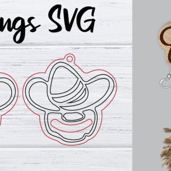 Intra απο ξύλο plywood Χρώμα wenge 3mm-4mm πάχος - Σκουλαρίκια Gnomes Macrame | Μακραμέ Δίασταση 3x3 cm INTRAFABR-118024598 - Image 1