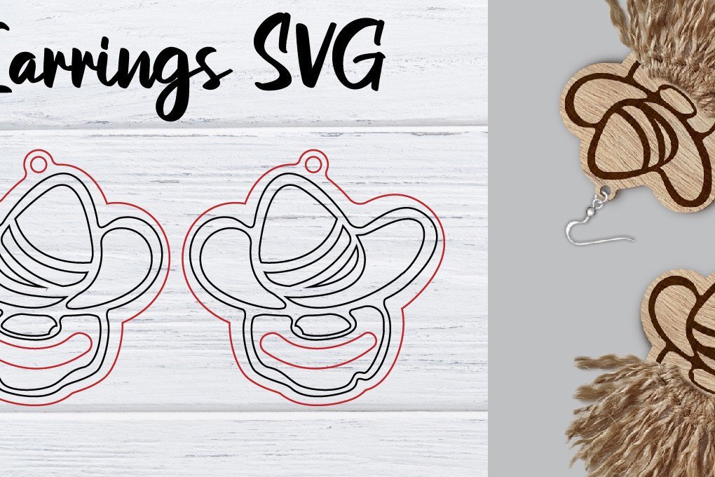 Intra απο ξύλο plywood  Χρώμα wenge 3mm-4mm πάχος - Σκουλαρίκια Gnomes Macrame | Μακραμέ Δίασταση 3x3 cm INTRAFABR-118024598