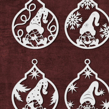 Intra απο ξύλο plywood Χρώμα wenge 3mm-4mm πάχος - Καλικάντζαροι σε διακοσμήσεις χριστουγεννιάτικων δέντρων. Δίασταση 11x14 cm INTRAFABR-116817440 - Image 2