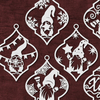 Intra απο ξύλο plywood Χρώμα wenge 3mm-4mm πάχος - Καλικάντζαροι σε διακοσμήσεις χριστουγεννιάτικων δέντρων. Δίασταση 11x14 cm INTRAFABR-116817440 - Image 3