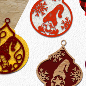 Intra απο ξύλο plywood Χρώμα wenge 3mm-4mm πάχος - Καλικάντζαροι σε διακοσμήσεις χριστουγεννιάτικων δέντρων. Δίασταση 11x14 cm INTRAFABR-116817440 - Image 4