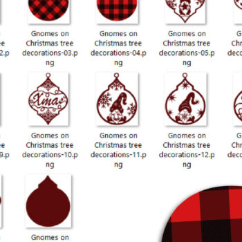 Intra απο ξύλο plywood Χρώμα wenge 3mm-4mm πάχος - Καλικάντζαροι σε διακοσμήσεις χριστουγεννιάτικων δέντρων. Δίασταση 11x14 cm INTRAFABR-116817440 - Image 5