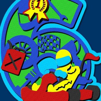 Intra απο ξύλο plywood Χρώμα wenge 3mm-4mm πάχος - Go Kart Numbers Δίασταση 20x20 cm INTRAFABR-118907239 - Image 1