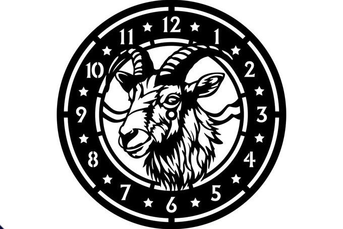 Intra απο ξύλο plywood  Χρώμα wenge 3mm-4mm πάχος - Πρότυπο κοπής ρολογιού κατσίκας Δίασταση 20x20 cm INTRAFABR-93519813